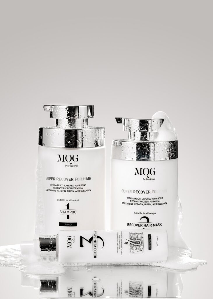Bộ 3 sản phẩm MQG: dầu gội, hấp ủ, xịt dưỡng