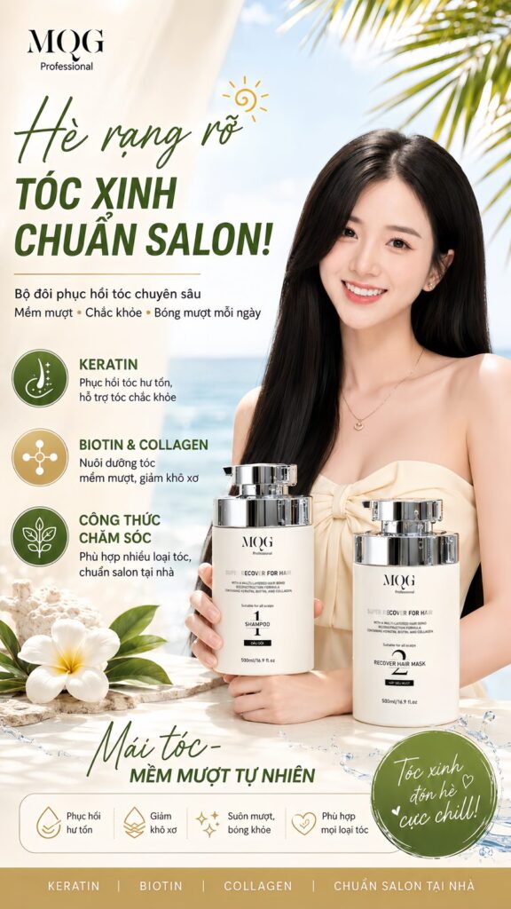 Tóc uốn, nhuộm hư tổn