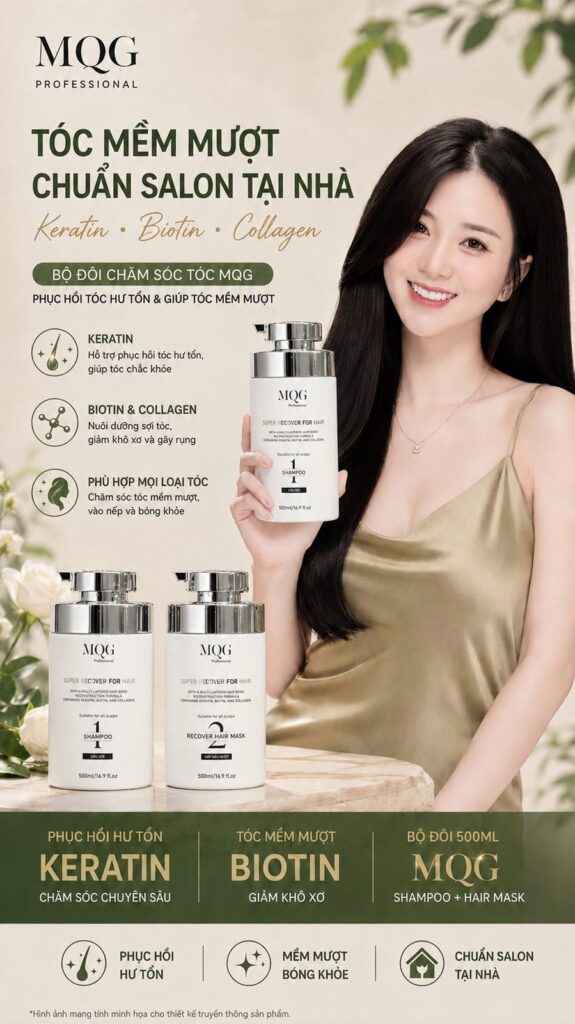 Xịt dưỡng tóc cho tóc khô xơ MQG