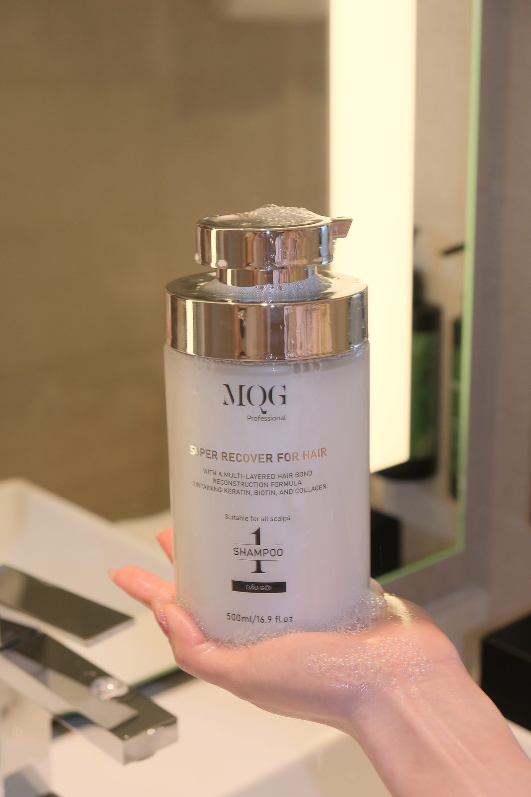 Combo gội hấp MQG Super Recover cho tóc hư tổn