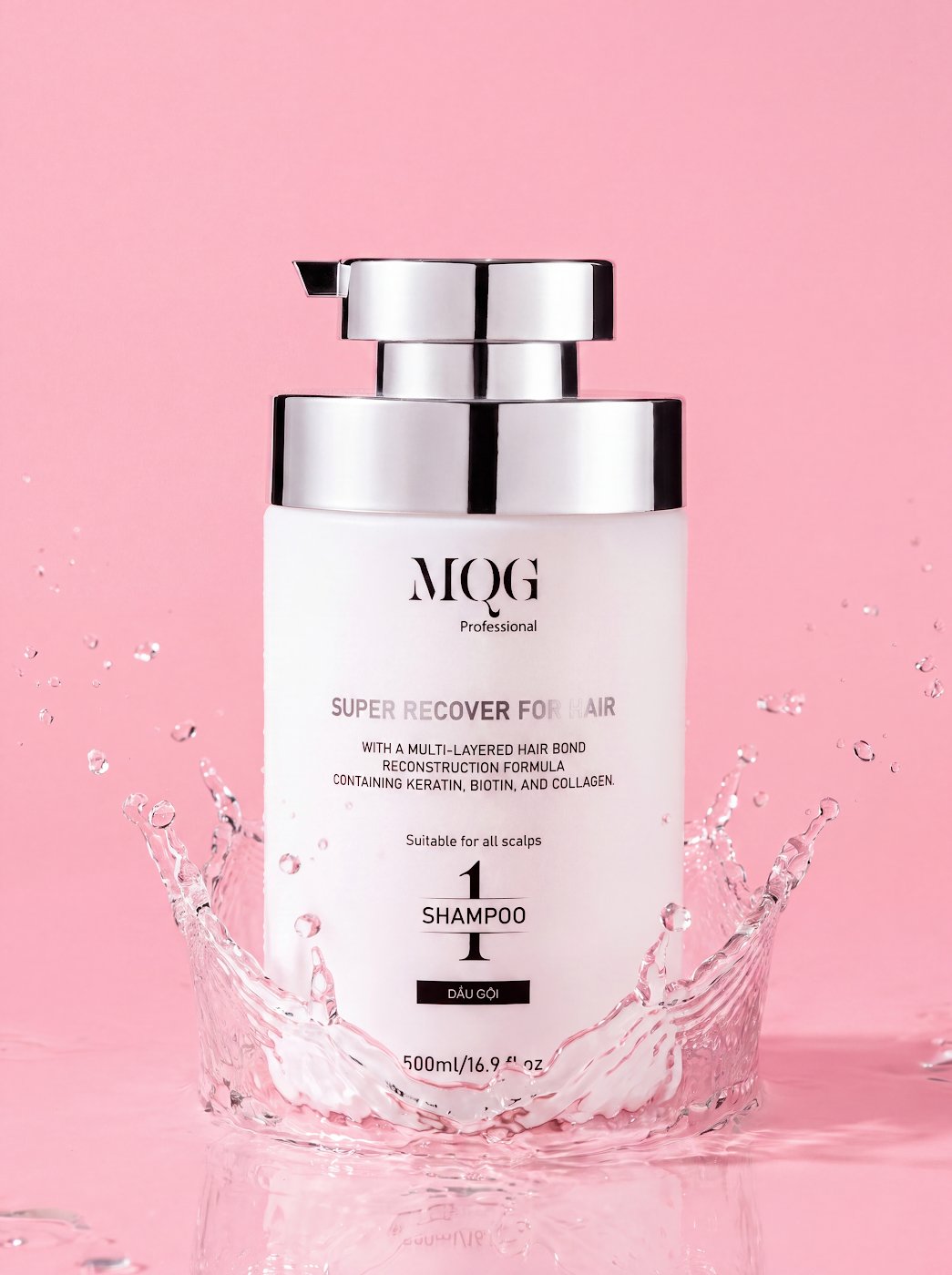 Chai dầu gội MQG dùng cho tóc vừa tẩy